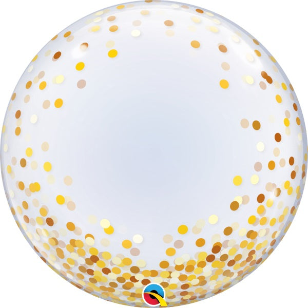 Bubble 24in. Gold Confetti Dots